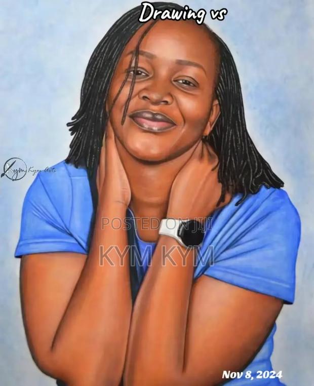 Colored Pencils Portrait Drawing - main view