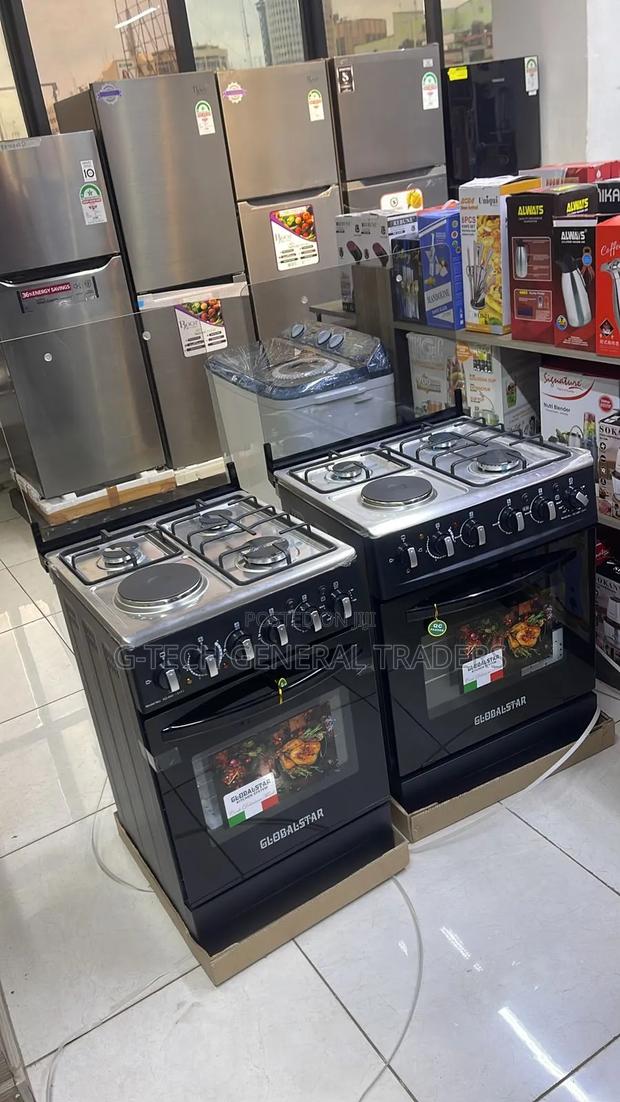 Globalstar 3gas+1hotplate 50*55 Jetvalve Cooker/Electric Oven