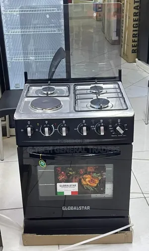 Black 60*60 Globalstar Jet 3+1 Standing Cooker With Electric Oven