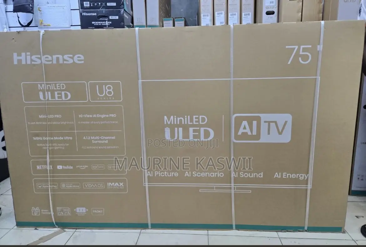 Hisense 75u7nken Mini-Led Uled With Ai