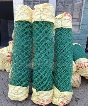 6ft Green PVC-Coated Chain-Link Fencing.