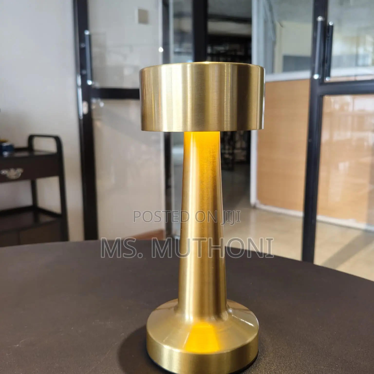 Rechargeable, Cordless Led Table Lamp With a Metal Body