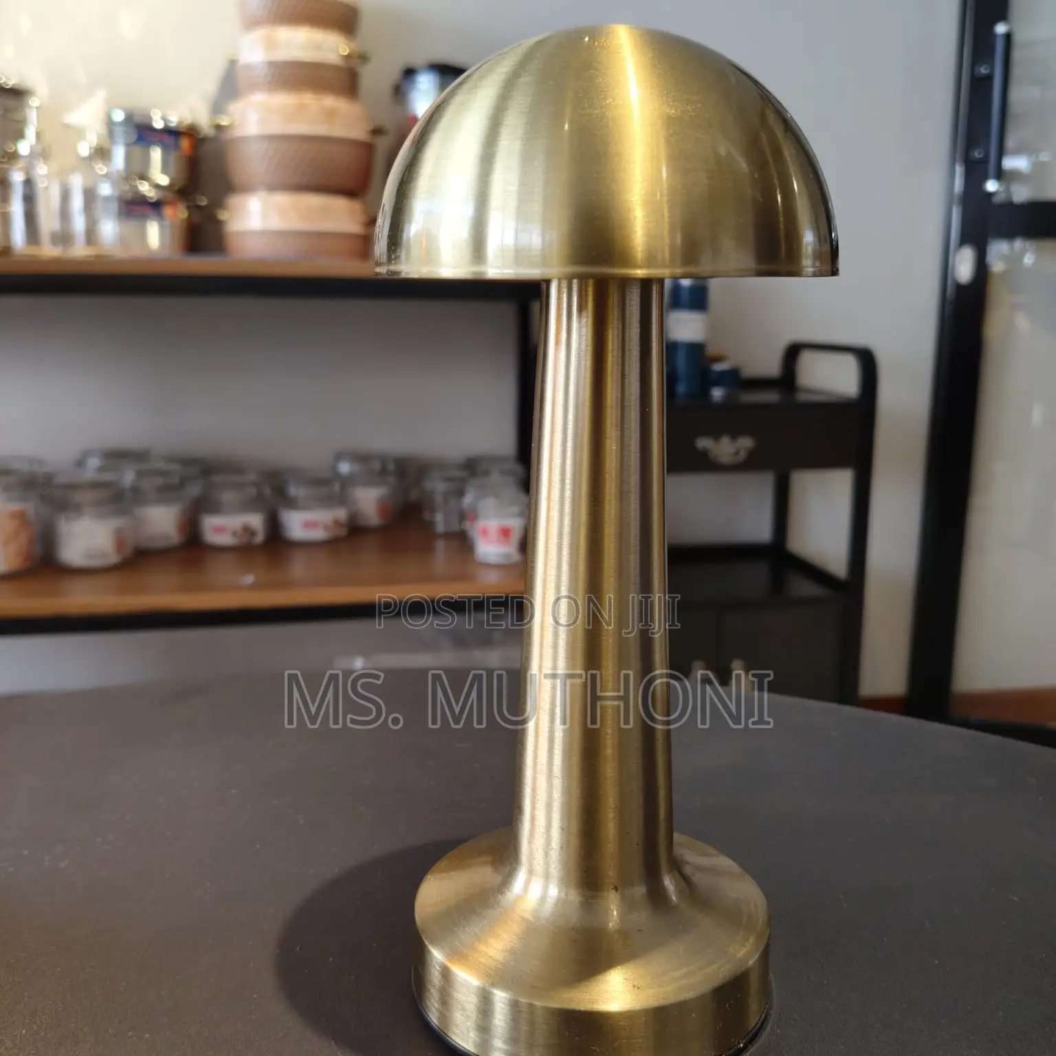Rechargeable, Cordless Led Table Lamp With a Metal Body