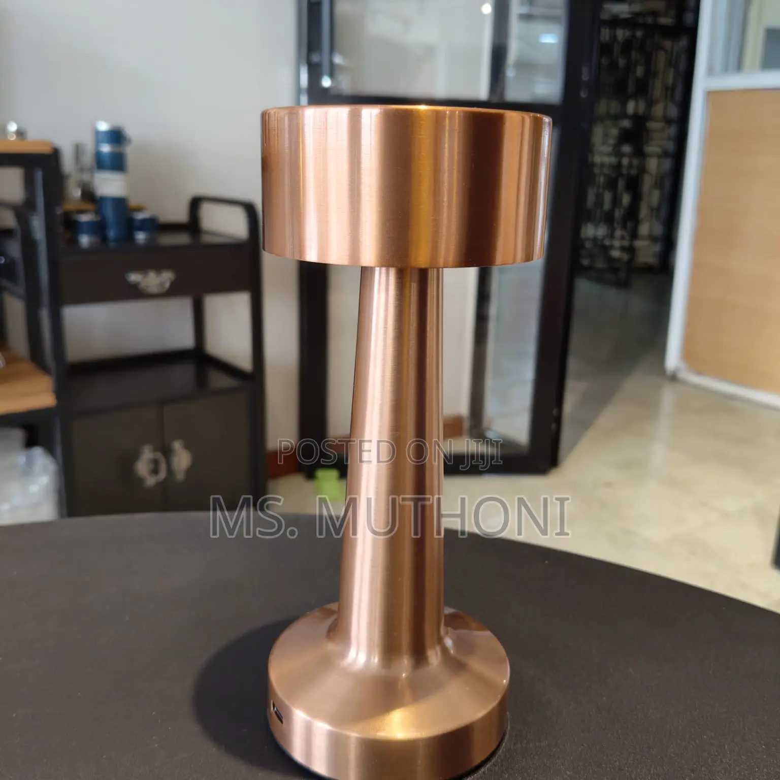 Rechargeable, Cordless Led Table Lamp With a Metal Body