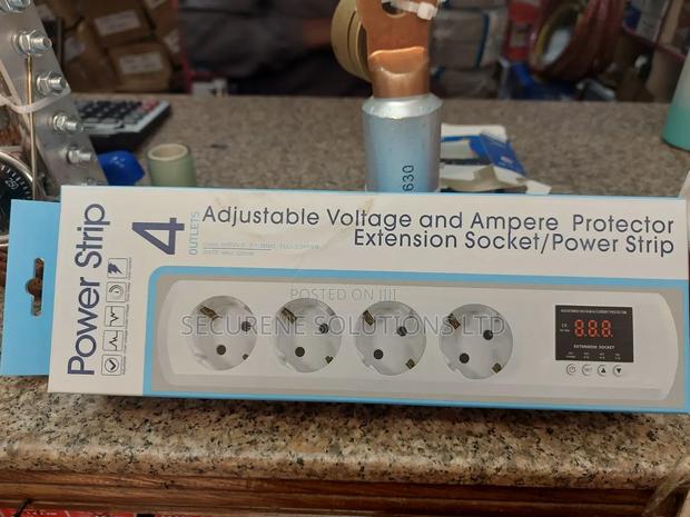 Adjustable Voltage Ampere Protector Extension Socket With Four Outlets - main view