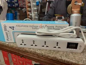 Adjustable Voltage Ampere Protector Extension Socket With Four Outlets