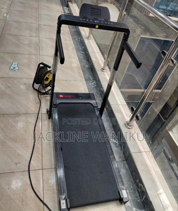 Slim Foldable Treadmill for Walking Running, Cardio Exercise Machine