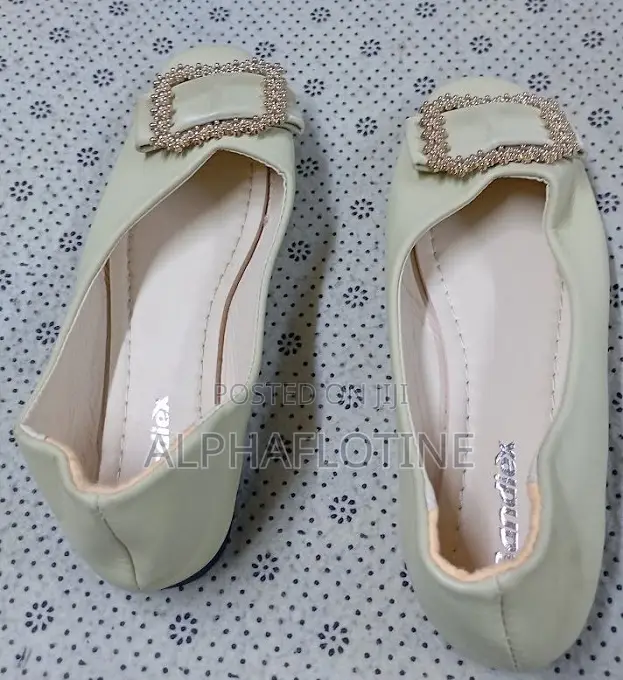 Beige Synthetic Leather Upper PVC Insole Shoes