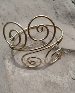Spiral Brass Armlet 