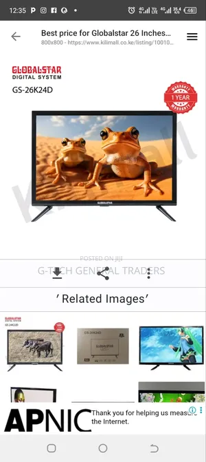 Globalstar 26inch Free To Air Led Digital Tv
