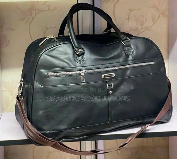 Leather Large Travel Duffle Bag - thumbnail 2