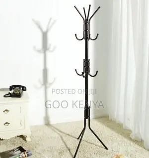 Home Hanger; Space-Saving Free-Standing Metal Coat Stand for Homes