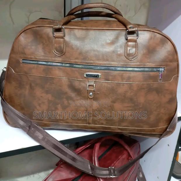 Leather Large Travel Duffle Bags - thumbnail 3
