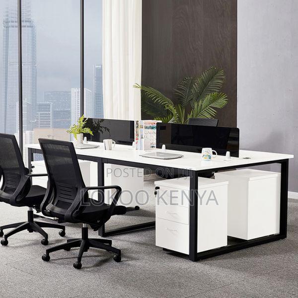 Workstation; 4 Way Custom Made Modular Staff Working Station - thumbnail 2