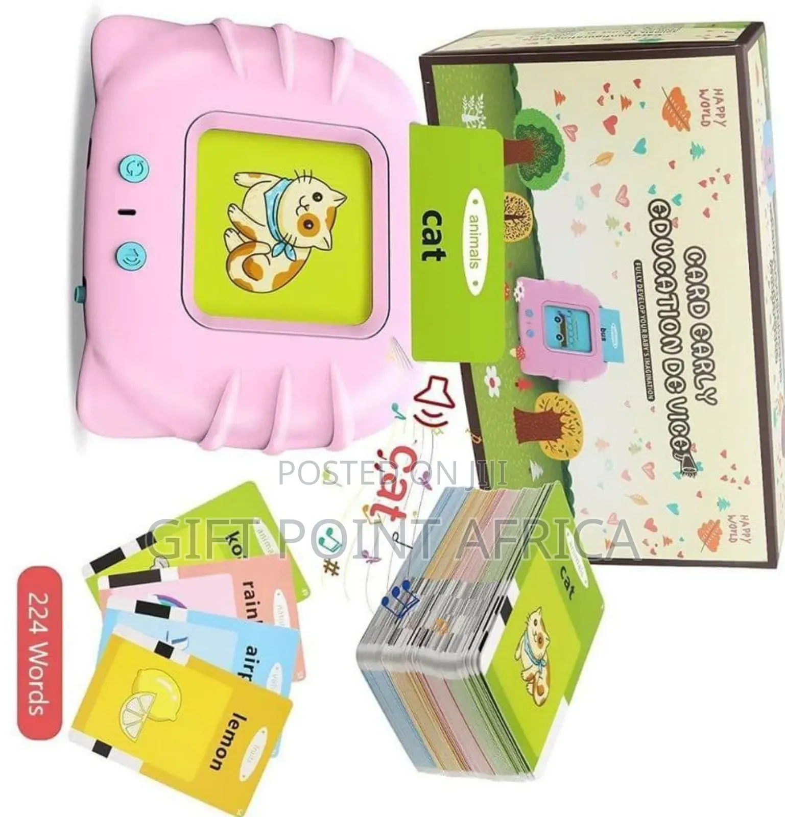 224 Words Rechargeable Talking Flash Cards For Kids