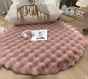 Fluffy Round Plush Rug