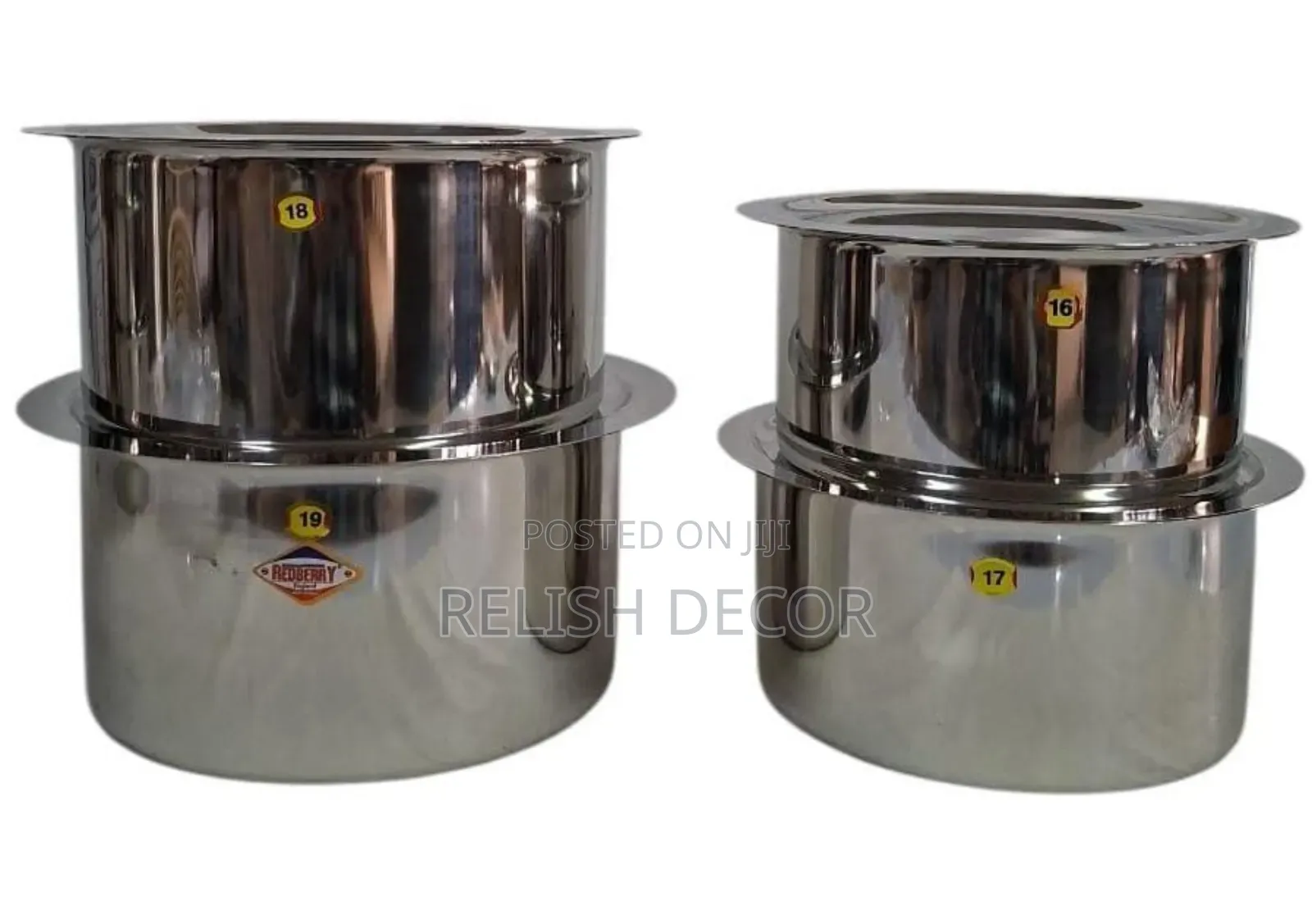 4 Piece Set Stainless Steel Cookware Set