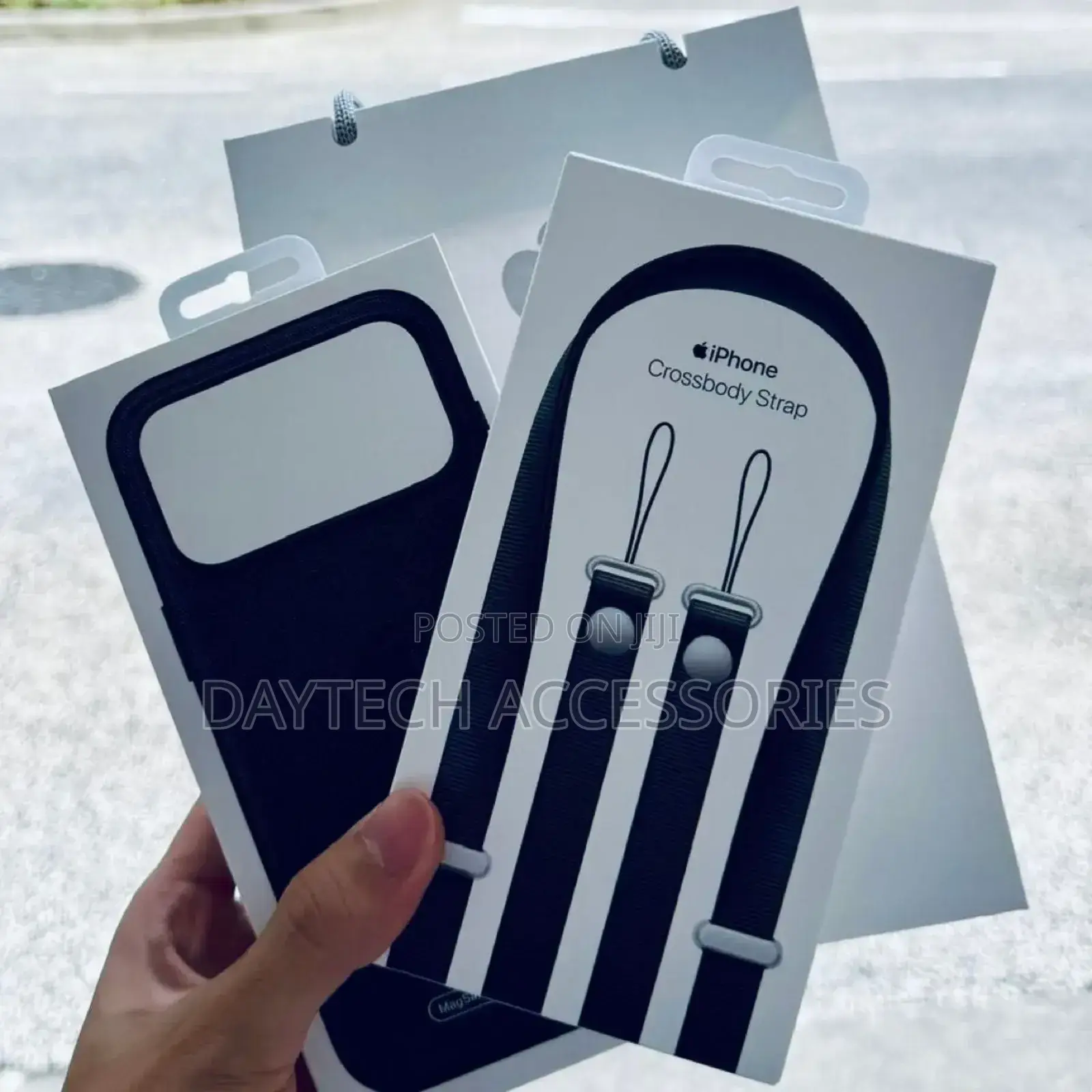 Magnetic Suspension Rope Webbing Crossbody Strap for iPhone.