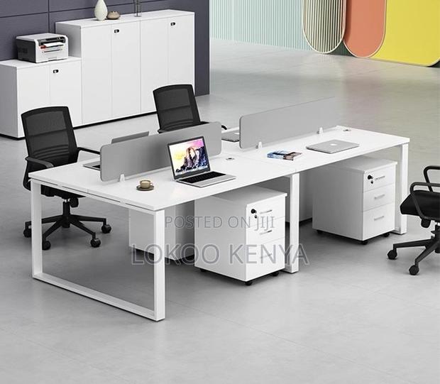 Workstation; 4 Way Custom Made Modular Staff Working Station - thumbnail 3