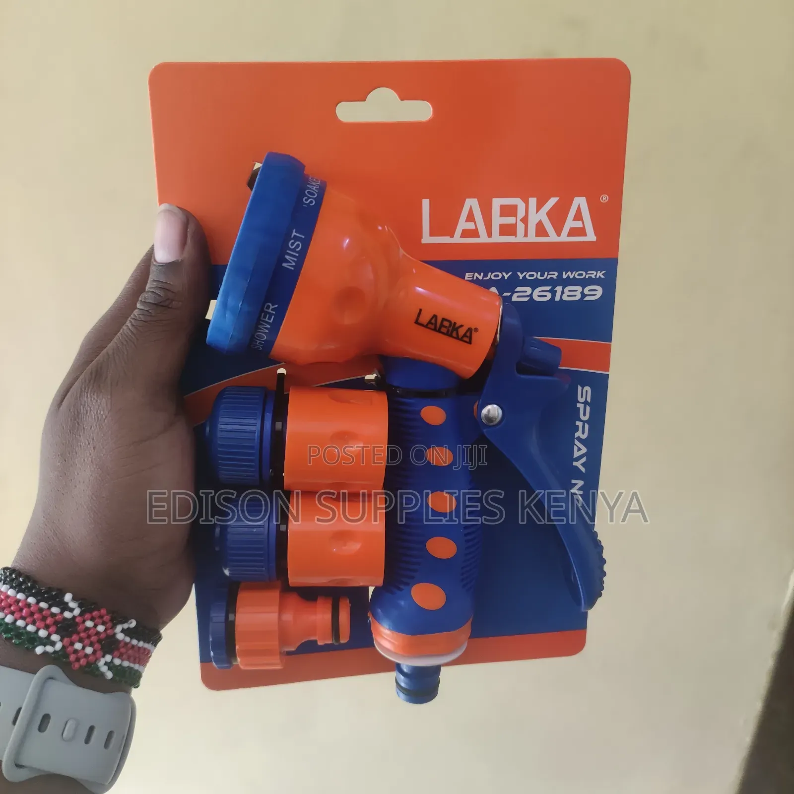 Water Spray Gun + Hose Connectors Set Irrigation Garden Car Wash Spray