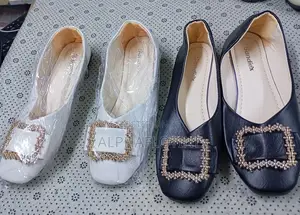 Square Head Buckle Womens Shoes