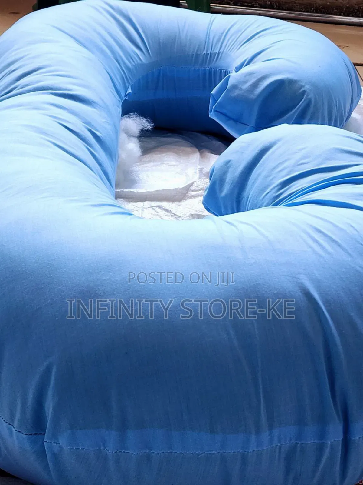 Pregnancy Pillow C Shape Maternity Pillow in Grey /Blue