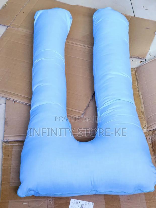 U Shape Meternity Pregnancy Pillow for Mums in Blue/Grey