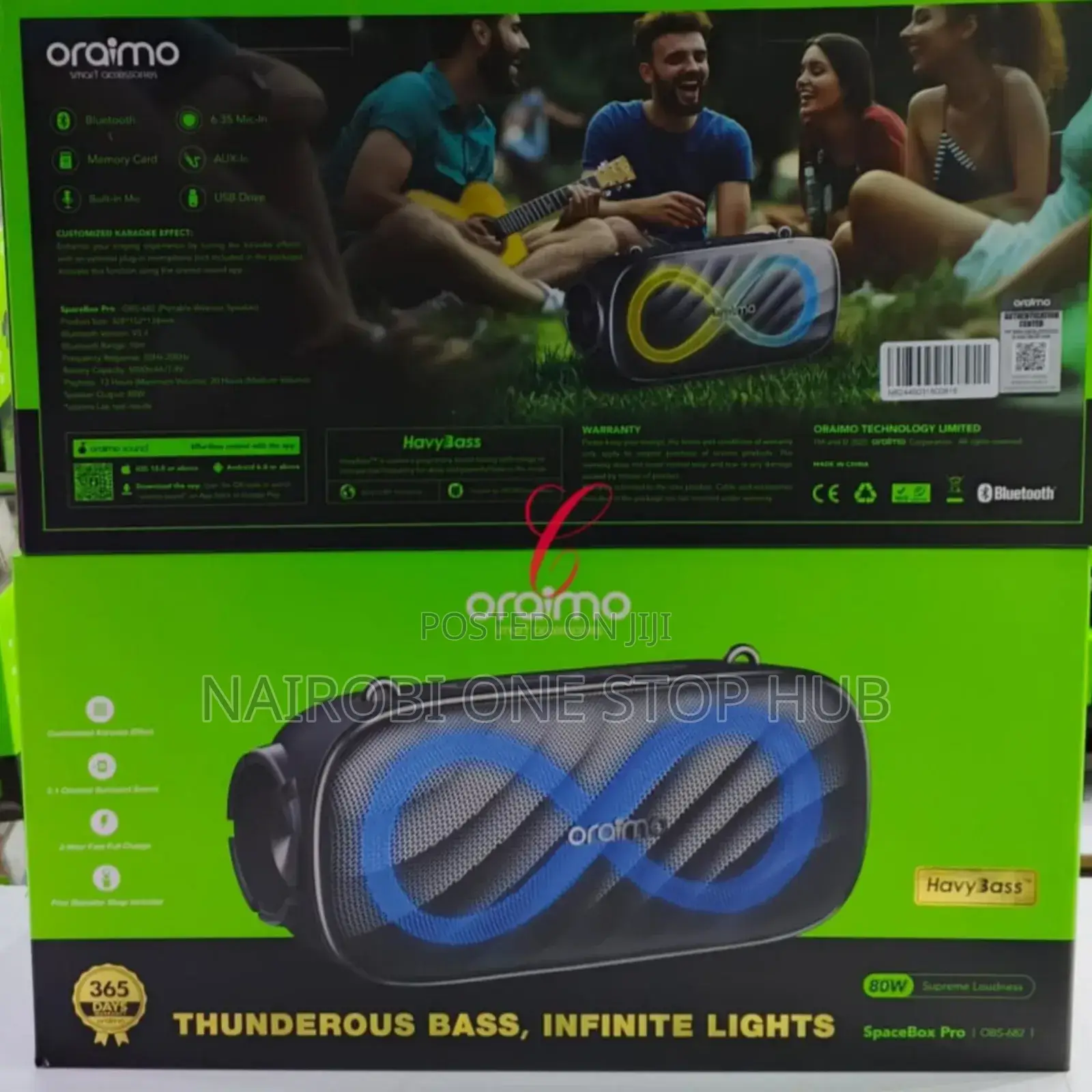 Oraimo Spacebox Pro Obs-682 *80w Supreme Loudness Speaker