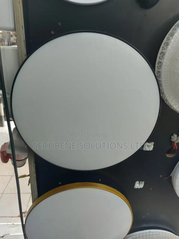 White and Gold Round Led Light - thumbnail 2