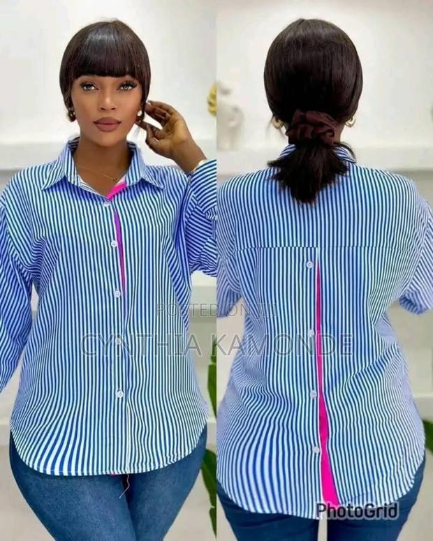 Buttoned Fancy Shirt Top