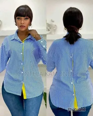 Buttoned Fancy Shirt Top