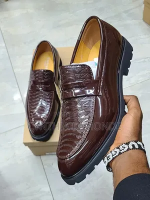 Brown Black Official Shoes