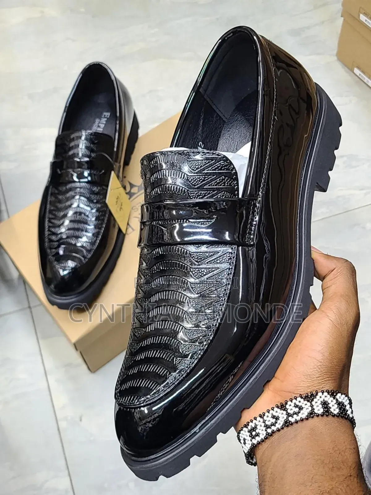 Brown Black Official Shoes