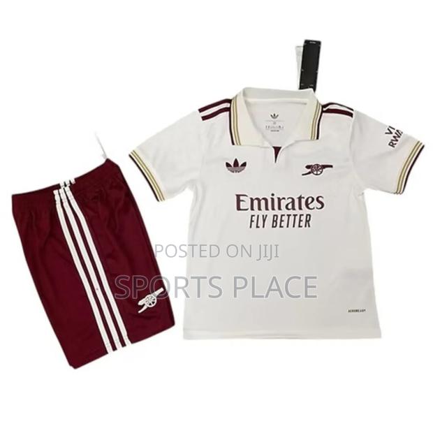 Kids Arsenal White 25/26 Third Jersey