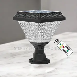 Dusk to Dawn Solar Gate Light With Remote RGB Color Options