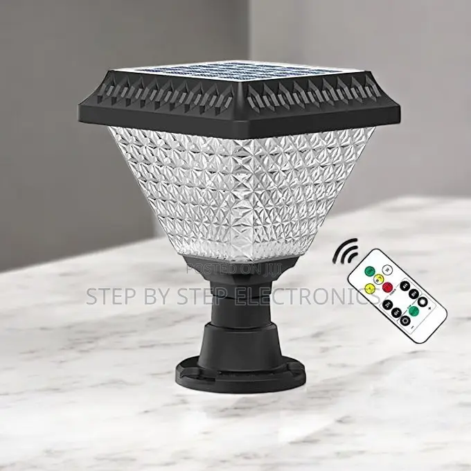 Dusk to Dawn Solar Gate Light With Remote RGB Color Options