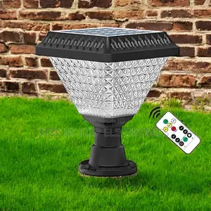 RGB Solar Gate Light Dusk to Dawn Auto on/Off Garden Outdoor Lamp