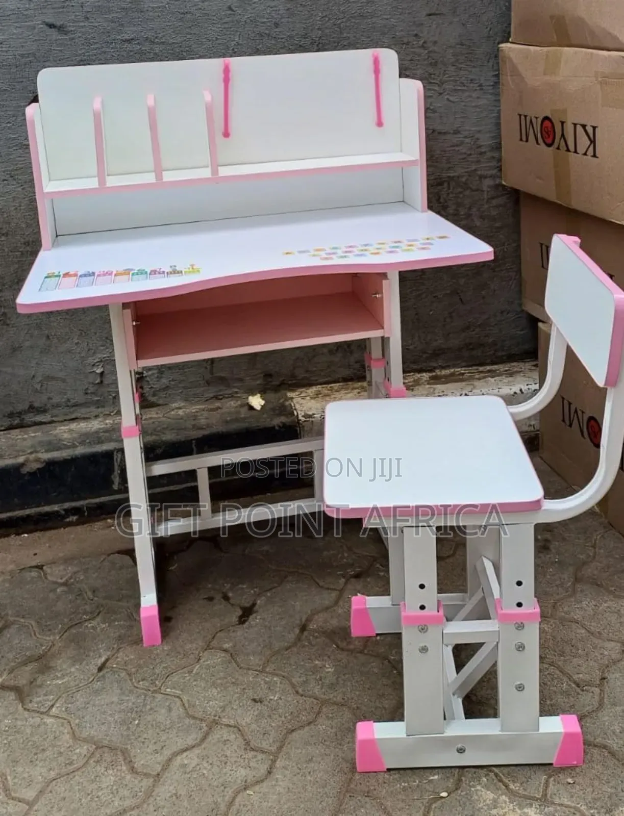 Elegant Adjustable Study Table With Chair For Kids