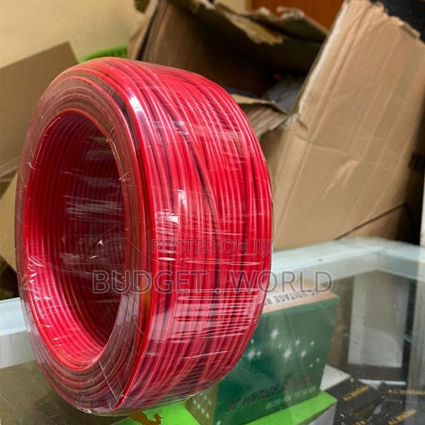 Red Insulated Cables 6.0mm Single Core Wiring Cable 90m Roll.