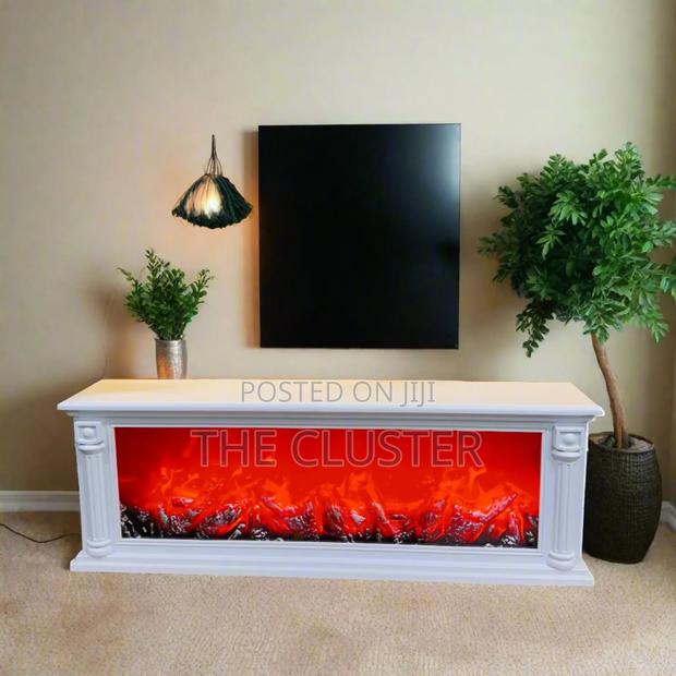 100cm Decorative Led Fireplace – Modern Wall Mounted Flame Effect - thumbnail 3