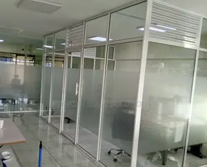 Aluminium Partitions With Clear Or Frosted Glass
