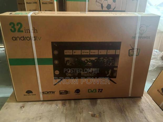 Slim Fit 32" Smart Led Android Drom Tv With Free Bracket - Tv Aerial