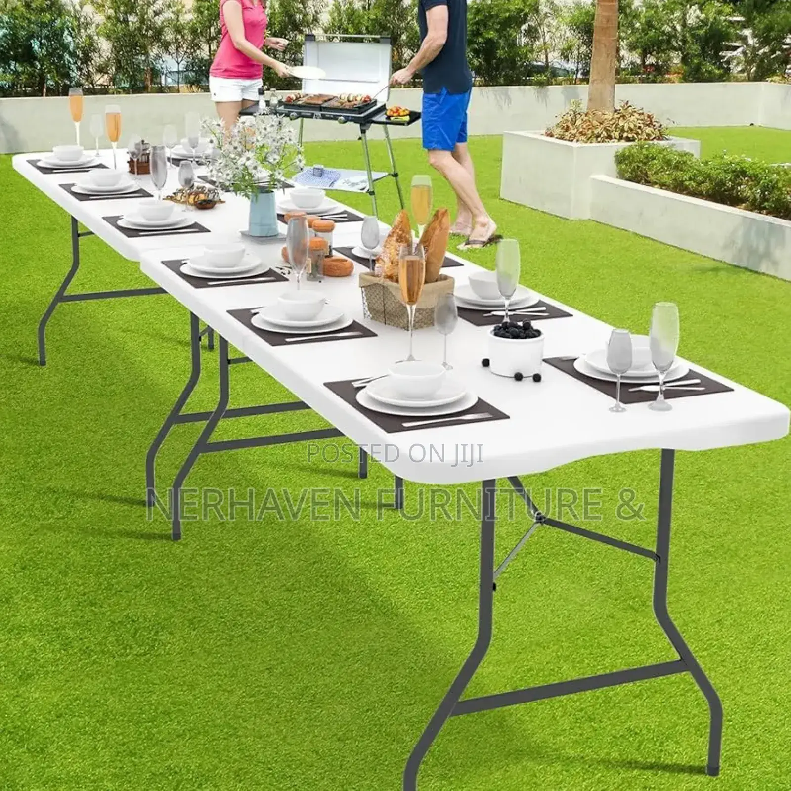 Multipurpose Foldable Table -- White