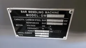 Bar Bending Machine Heavy Duty Three Phase Industrial.