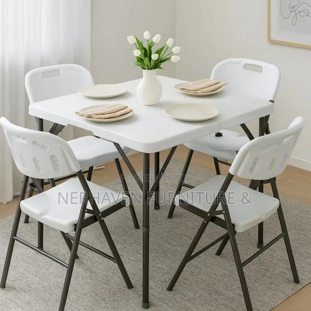5 Pieces Foldable Dining Set