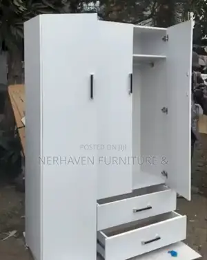 Wardrobe With Drawers and Hanging Rail