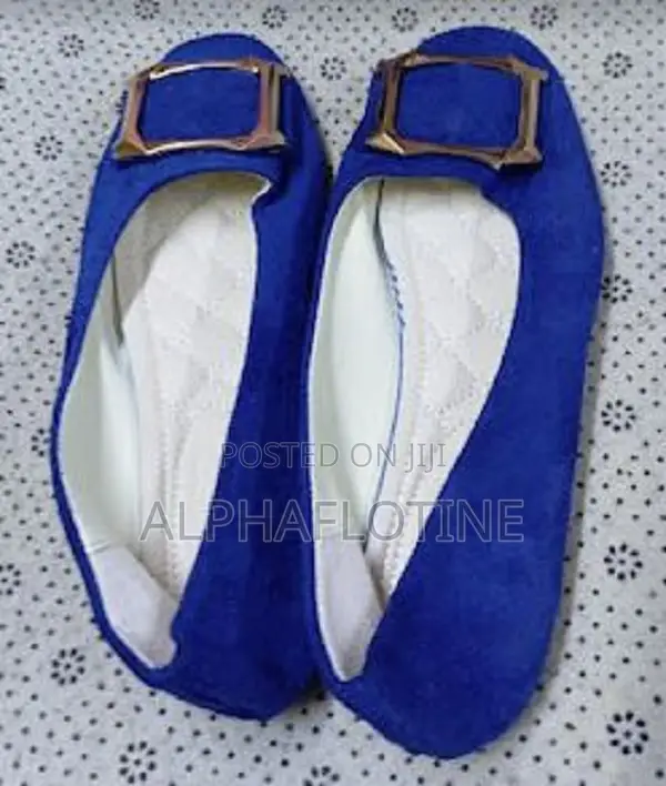 Lightblue Weight Soft Suede Leather Ladies Shoes