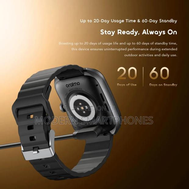 Oraimo Watch Nova 2 2.01" Amoled Ip68 Curved Touchscreen Smart Watch - thumbnail 2