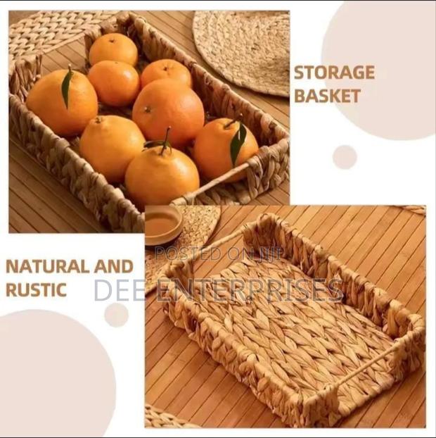 3 in 1 Handmade Rattan Deco Style and Trays - thumbnail 3