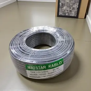 High Quality 1.5mm Electrical Wiring Cable Twin + Earth PVC Insulated